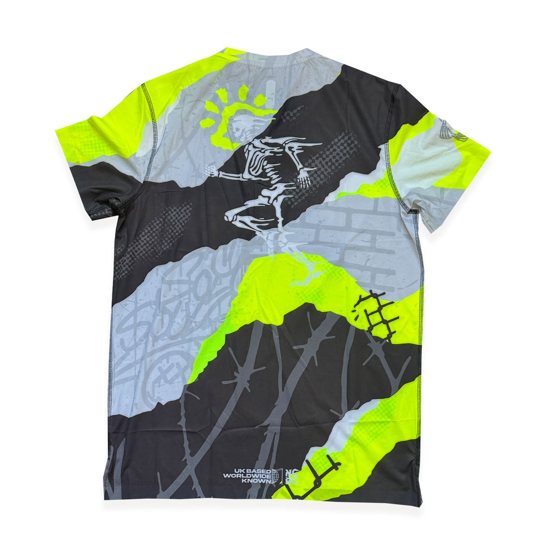 NCRC + : Unisex Fits -  Race Day Tee - Tore Up - Fluro Lemon & Lime