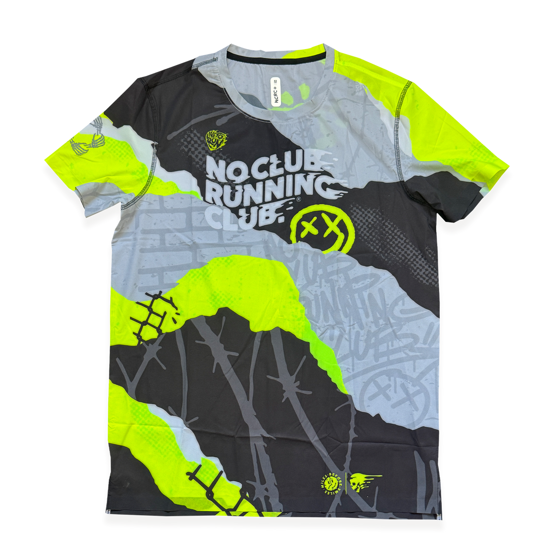 NCRC + : Unisex Fits -  Race Day Tee - Tore Up - Fluro Lemon & Lime