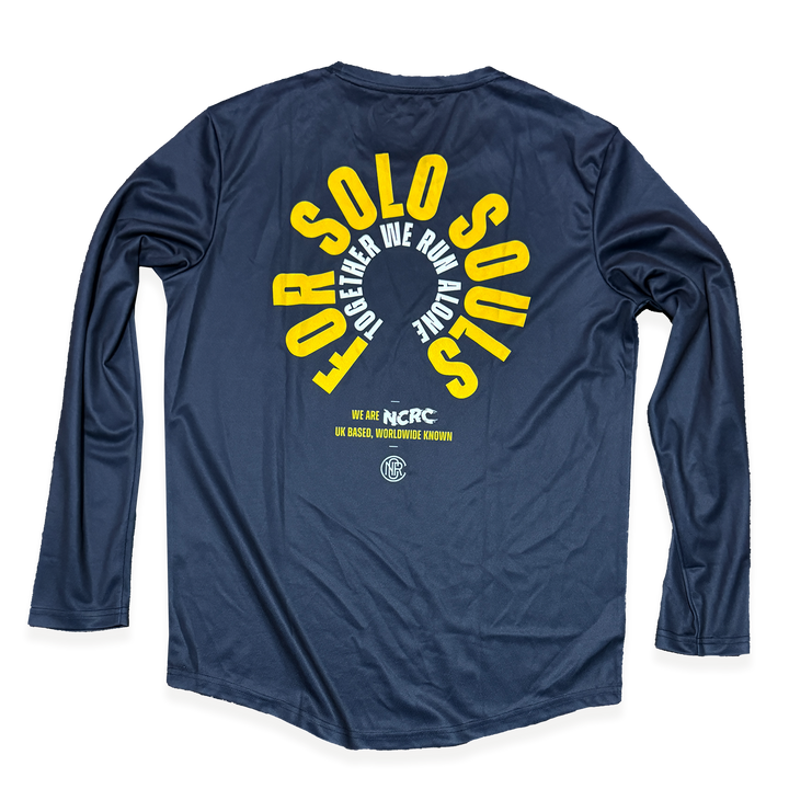 NCRC: Unisex Fits: Solo Souls -  Long Sleeve Training Jersey - Navy/Yellow/White