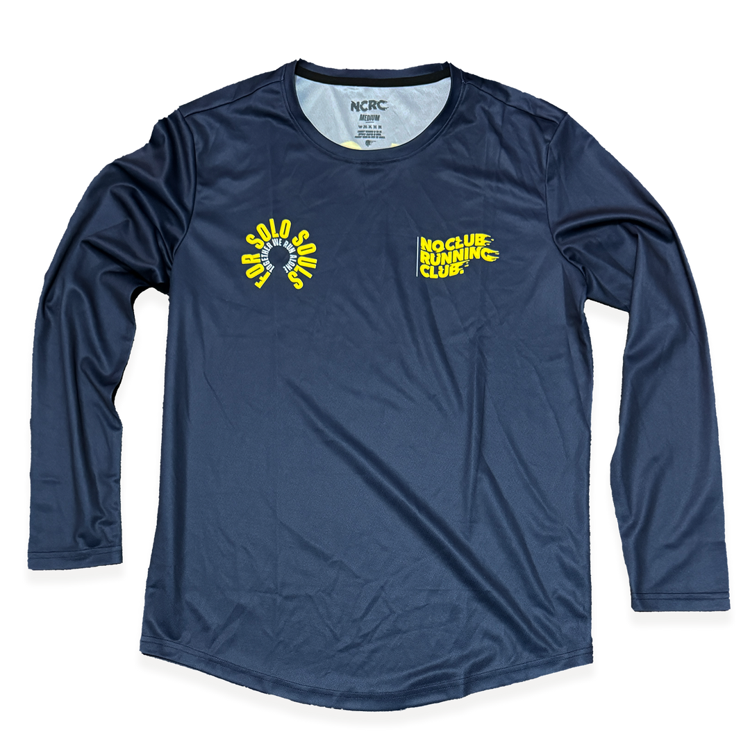 NCRC: Unisex Fits: Solo Souls -  Long Sleeve Training Jersey - Navy/Yellow/White