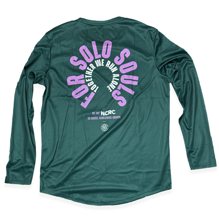 NCRC: Unisex Fits: Solo Souls -  Long Sleeve Training Jersey - Jade/Lavender/White