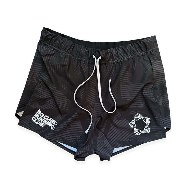 NCRC: Unisex Fits: Essentials V2 -  Brief Lined Split Racing Shorts - Black