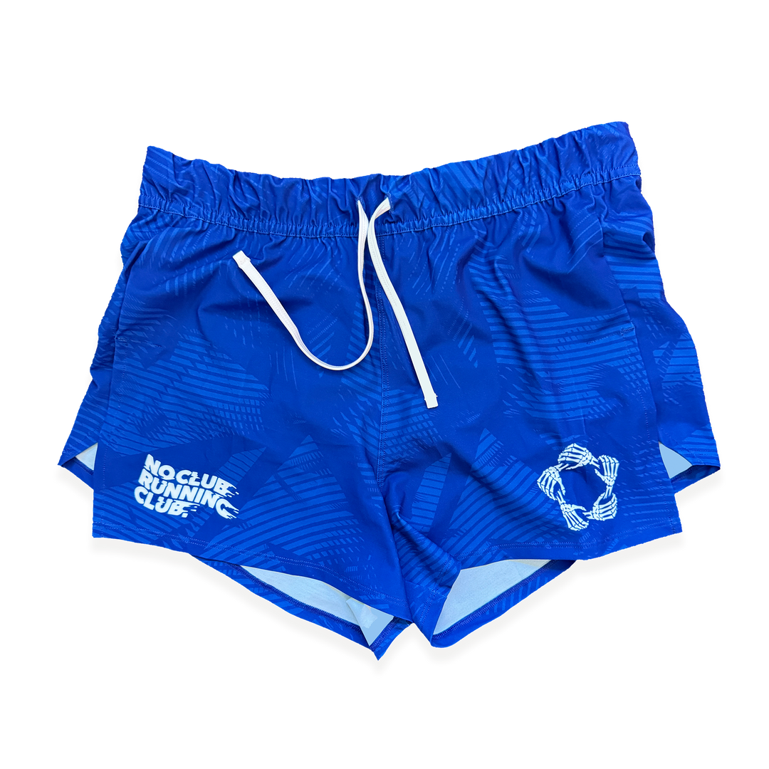 NCRC: Unisex Fits: Essentials V2 -  Brief Lined Split Racing Shorts - Royal Blue