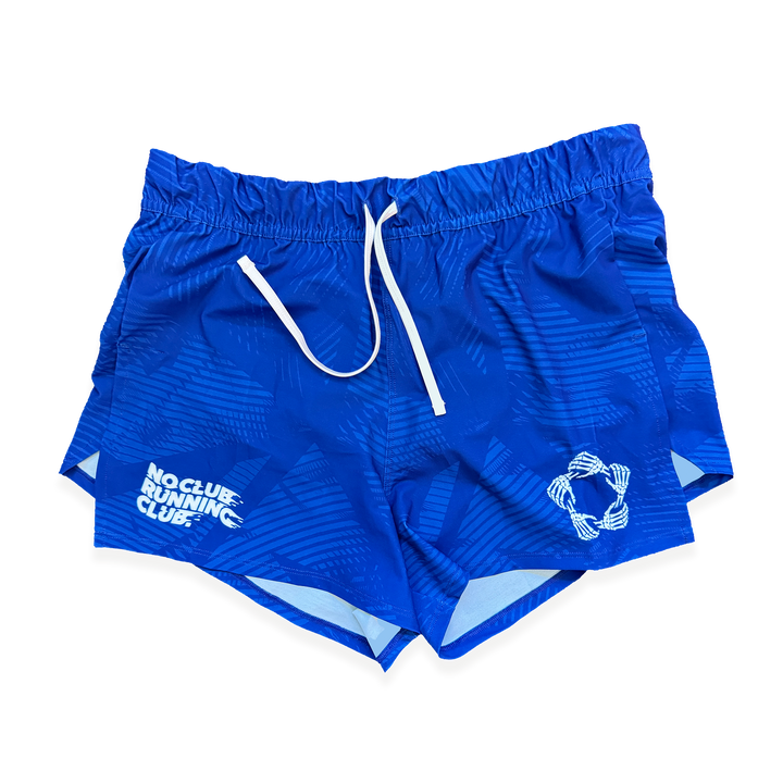 NCRC: Unisex Fits: Essentials V2 -  Brief Lined Split Racing Shorts - Royal Blue