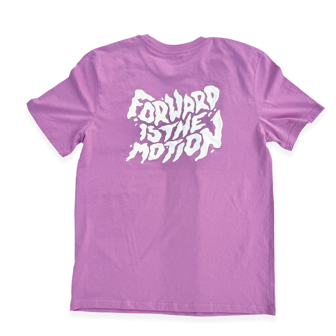 NCRC Unisex Fits:  Forward Is The Motion V2 - Bubble Gum Pink 100% Cotton Lifestyle T-Shirt