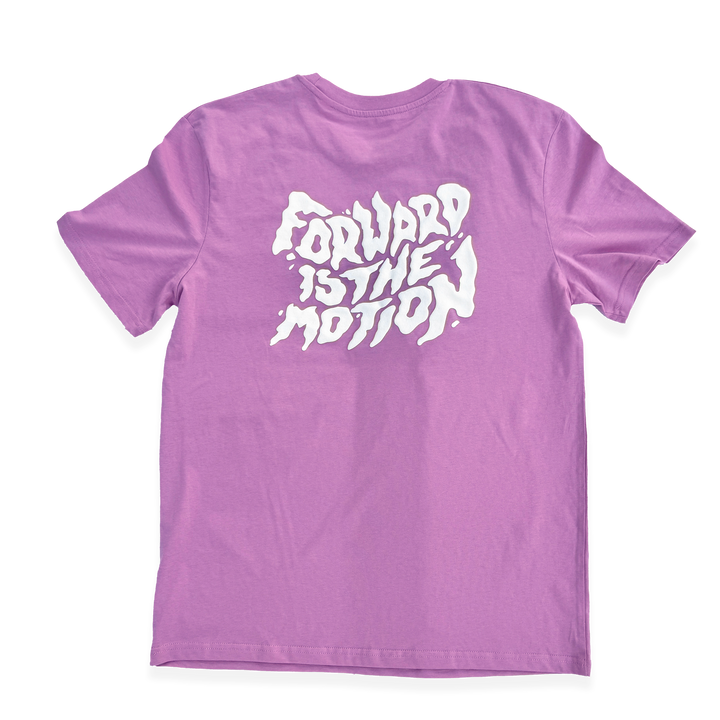 NCRC Unisex Fits:  Forward Is The Motion V2 - Bubble Gum Pink 100% Cotton Lifestyle T-Shirt