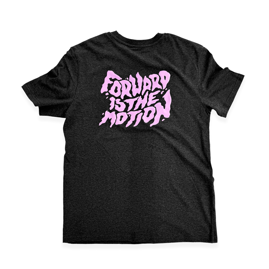 NCRC Unisex Fits:  Forward Is The Motion V2 - Dark Heather Grey 100% Cotton Lifestyle T-Shirt