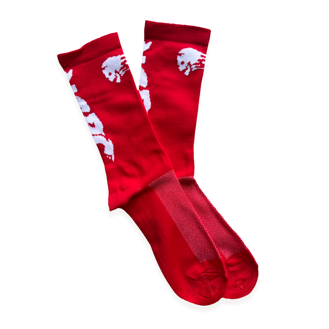 NCRC Running Socks - 2023 - Fire Red