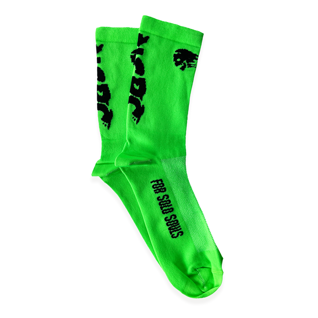 NCRC Running Socks - 2023 - Fluro Green