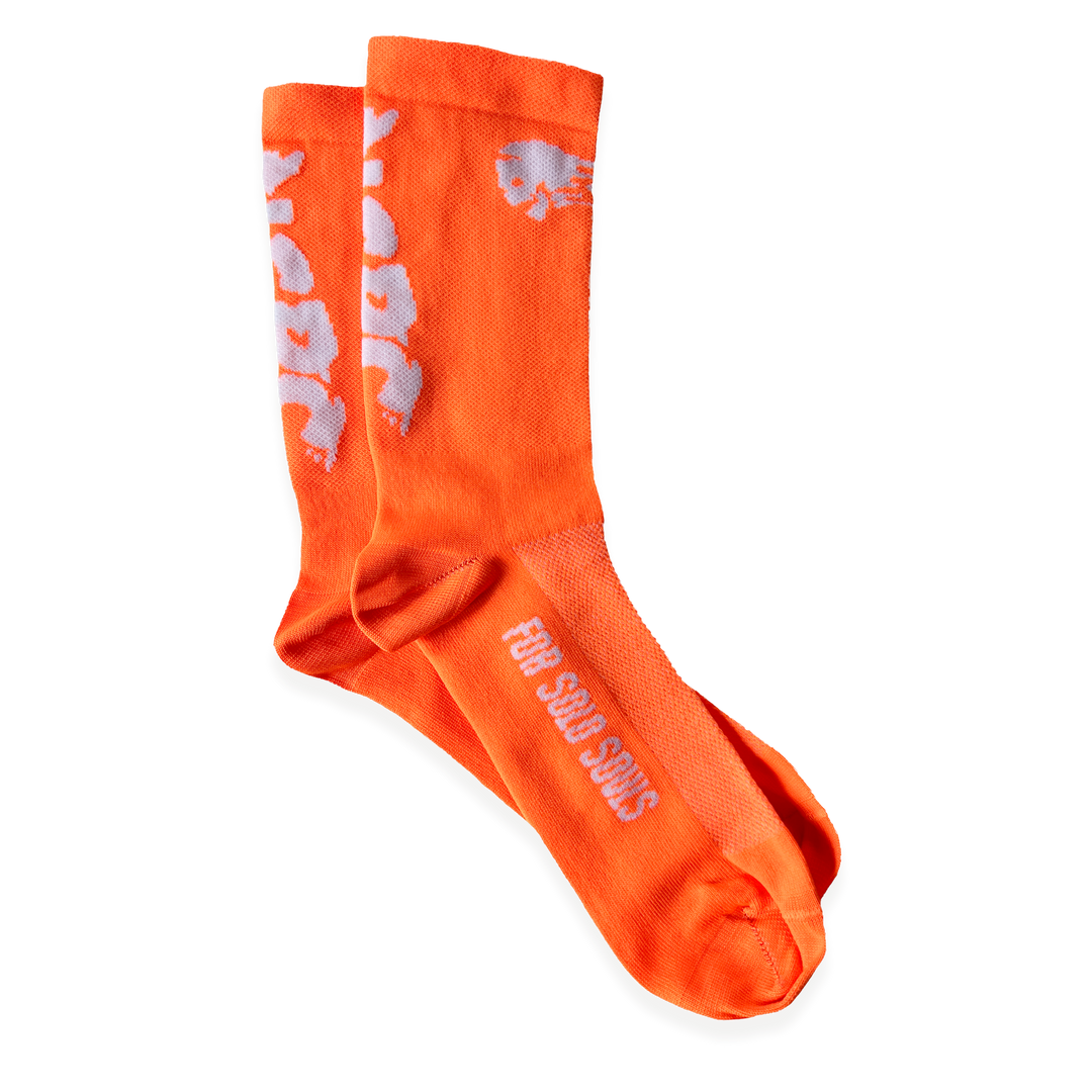 NCRC Running Socks - 2023 - Fluro Orange