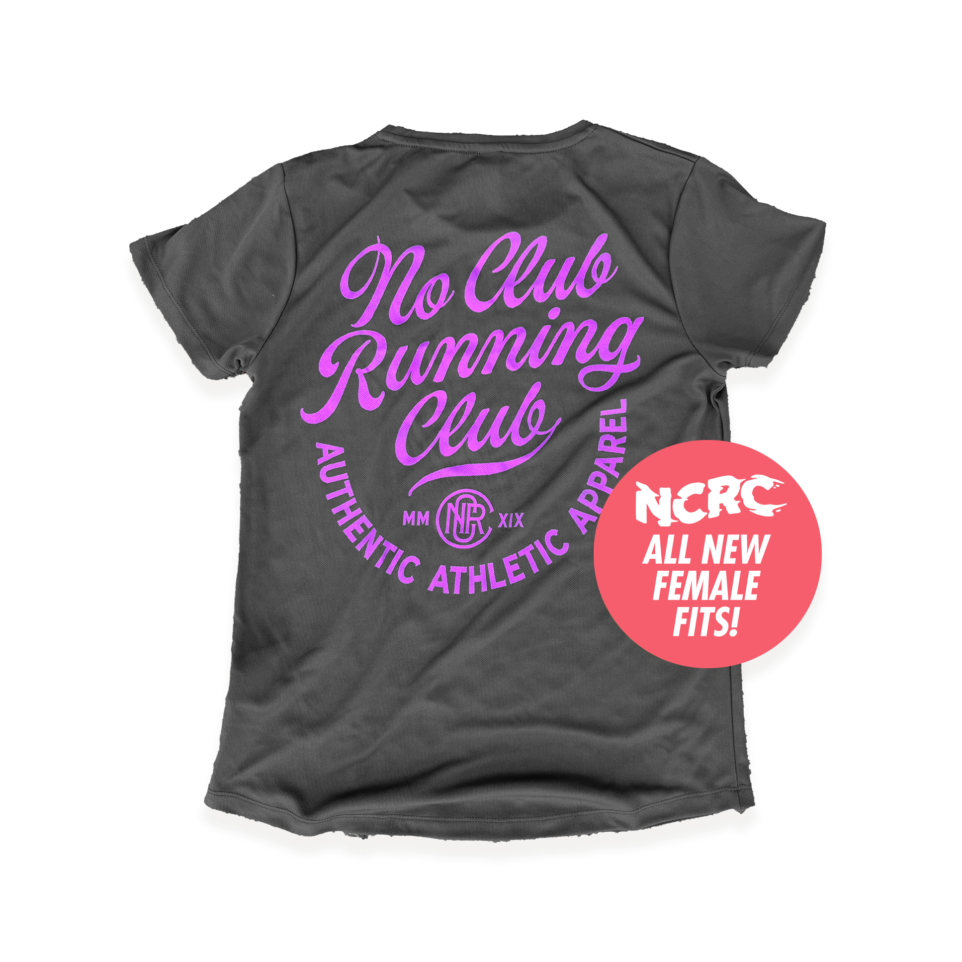 NCRC Female Fits: Autumn '23 - Limited Edition Short Sleeve Tee - Heritage - Charcoal