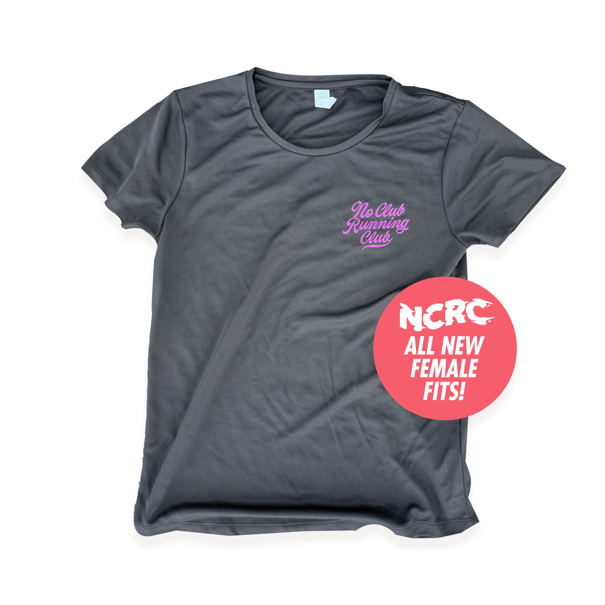 NCRC Female Fits: Autumn '23 - Limited Edition Short Sleeve Tee - Heritage - Charcoal