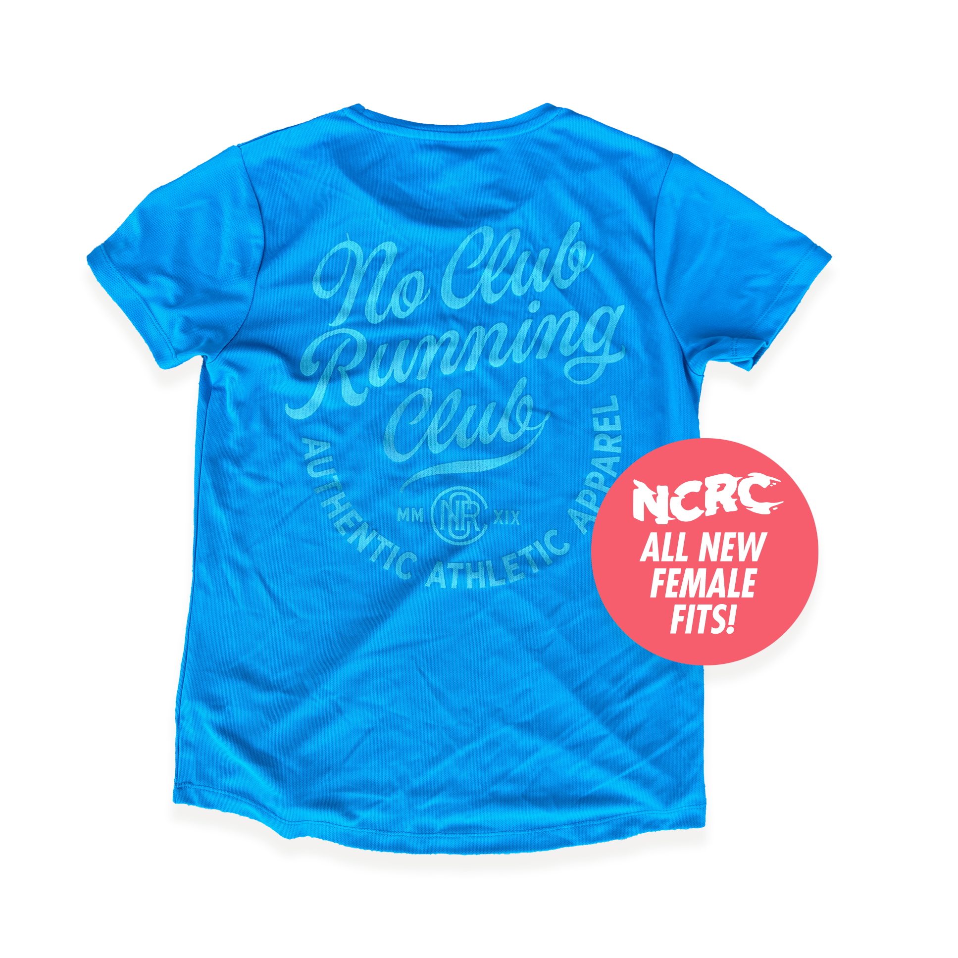 NCRC Female Fits: Autumn '23 - Limited Edition Short Sleeve Tee - Heritage - Sapphire Blue
