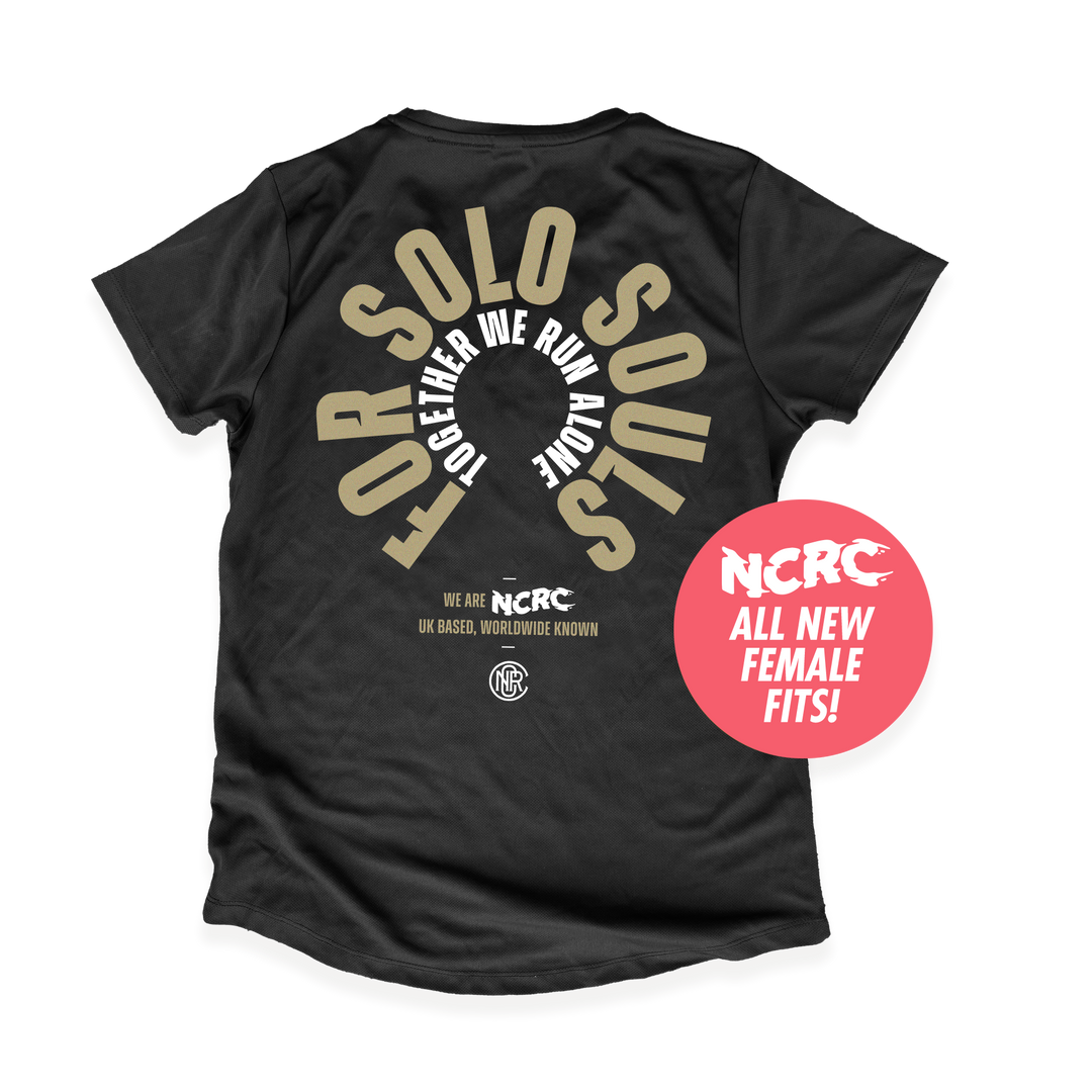 NCRC Female Fits: Autumn '23 - Limited Edition Short Sleeve Tee - Solo Souls - Black