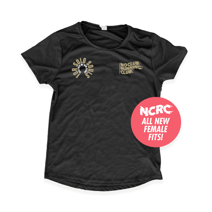 NCRC Female Fits: Autumn '23 - Limited Edition Short Sleeve Tee - Solo Souls - Black