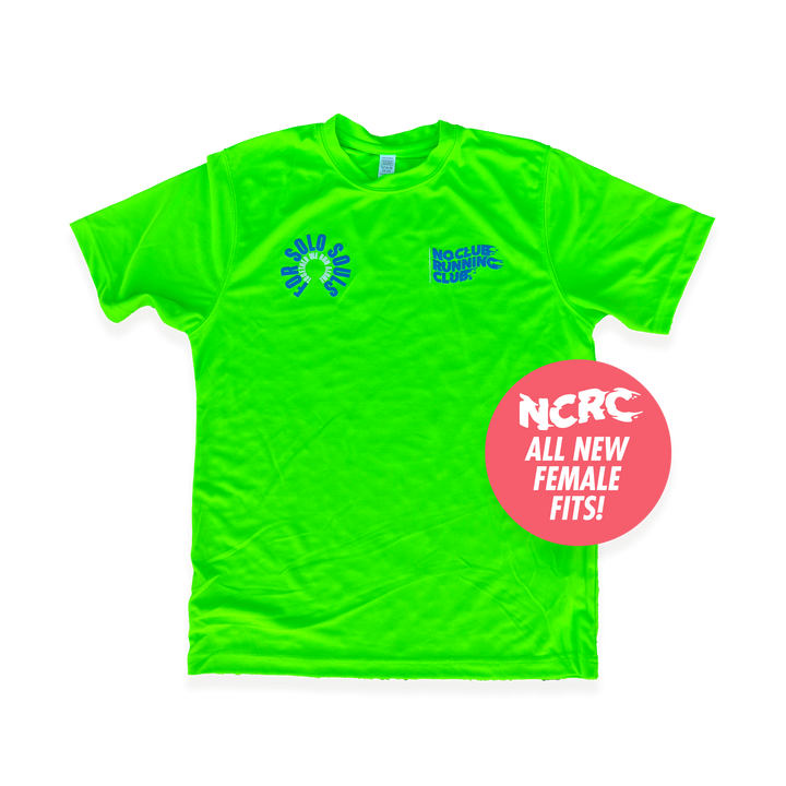 NCRC Female Fits: Autumn '23 - Limited Edition Short Sleeve Tee - Solo Souls - Fluro Green