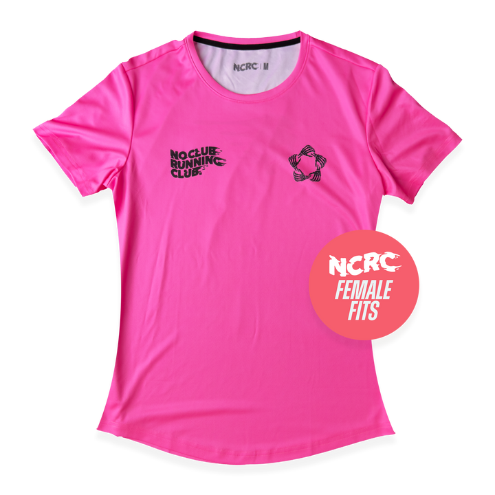 NCRC Essentials V3: Female Fits -  Short Sleeve Training Jersey - Fluro Pink