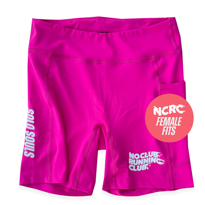 NCRC: Female Fits:  Lycra Half Racing Tights - Magenta