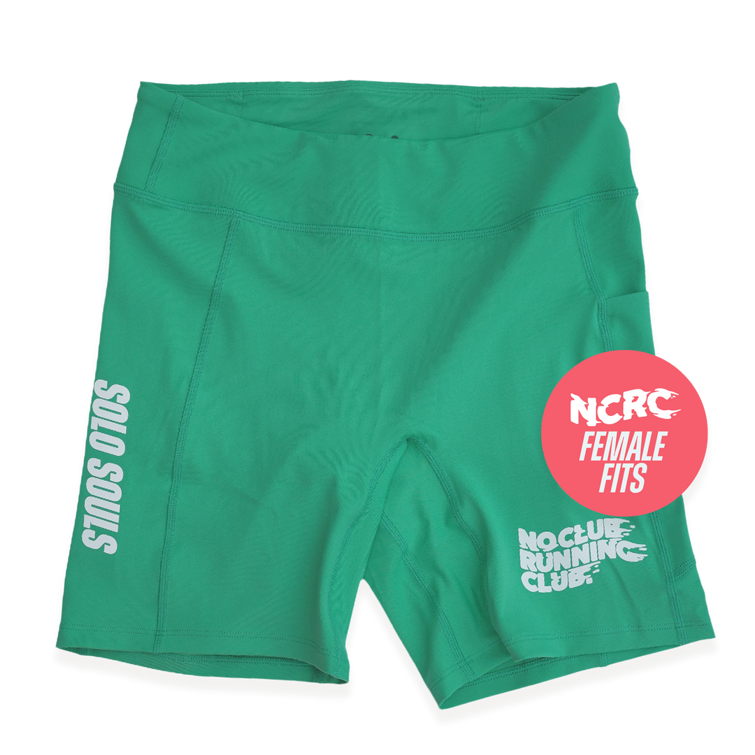 NCRC: Female Fits:  Lycra Half Racing Tights - Mint