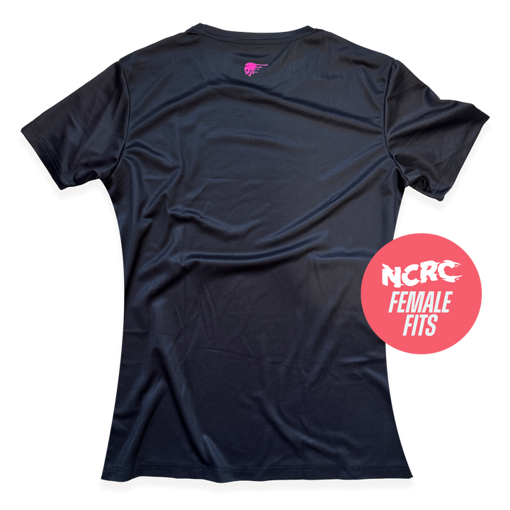 NCRC Female Fits: Classics - Short Sleeve Training Jersey - Black/Magenta
