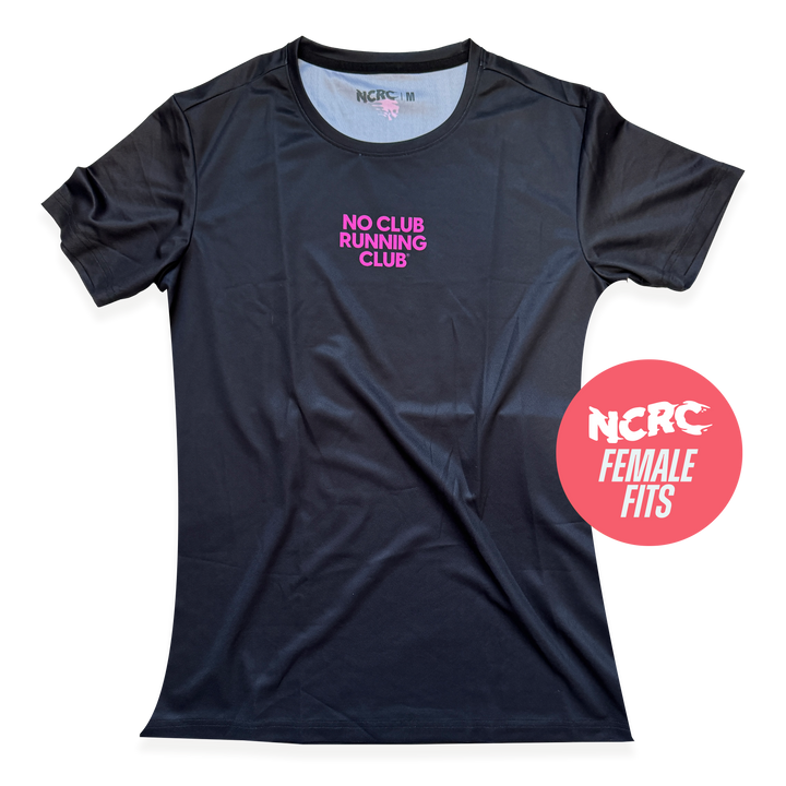 NCRC Female Fits: Classics - Short Sleeve Training Jersey - Black/Magenta