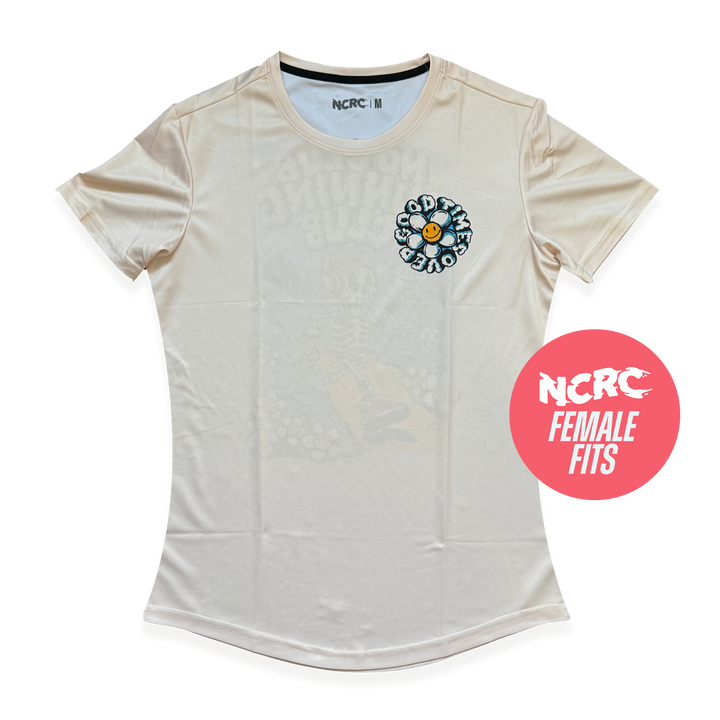 NCRC Female Fits: Good Times - Short Sleeve Training Jersey - Vanilla Ice Cream