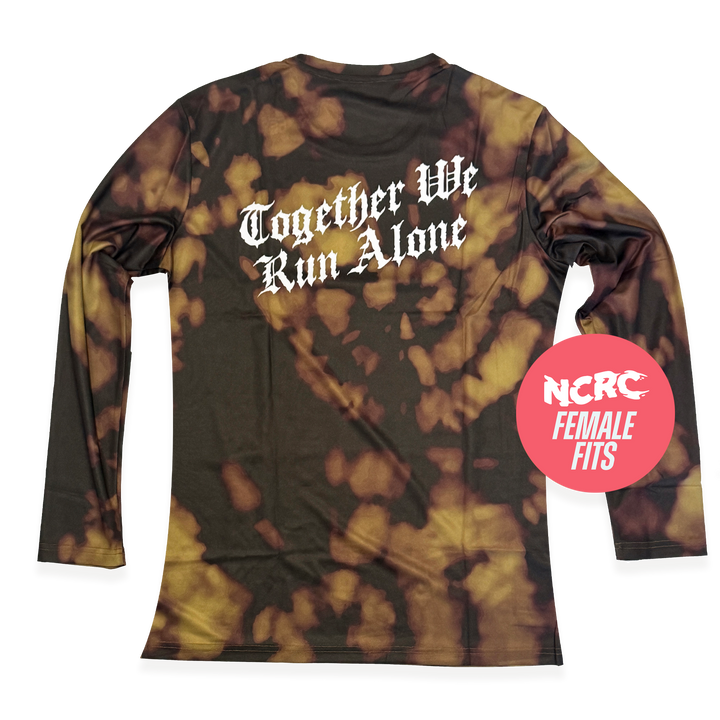 NCRC Female Fits: Solo Souls V2 -  Long Sleeve Training Jersey - Bleach Dyed - Mulch