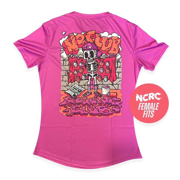 NCRC Female Fits:  Vandal! - Short Sleeve Training Jersey - Raspberry NC19