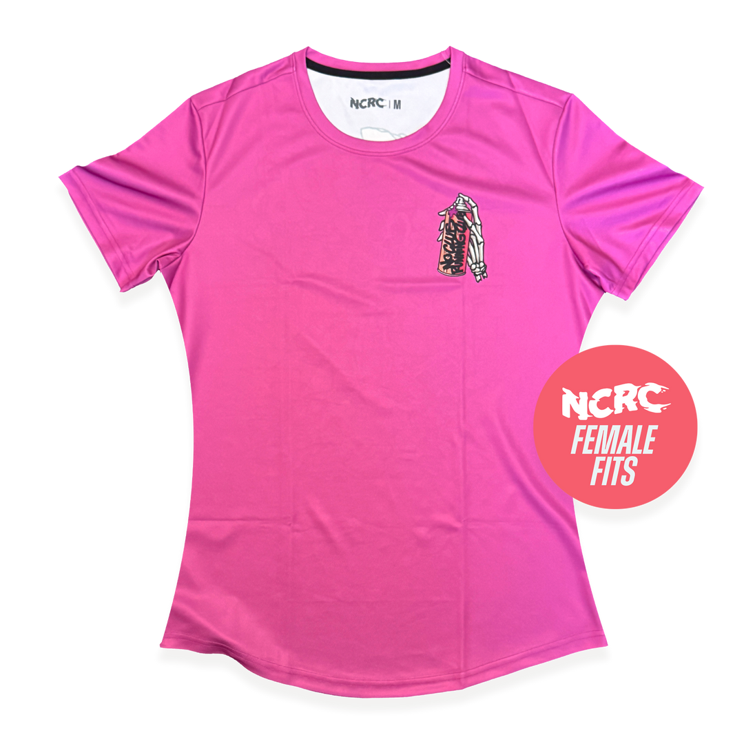 NCRC Female Fits:  Vandal! - Short Sleeve Training Jersey - Raspberry NC19
