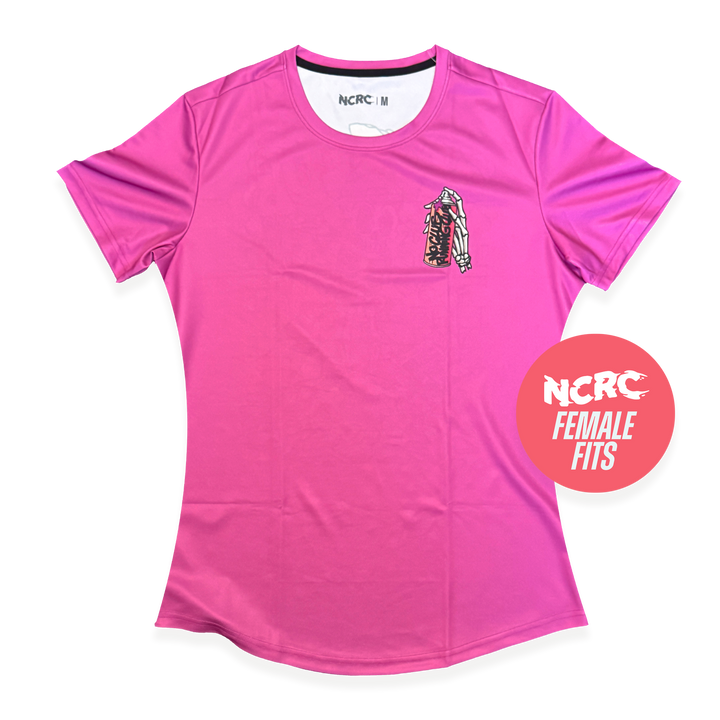 NCRC Female Fits:  Vandal! - Short Sleeve Training Jersey - Raspberry NC19