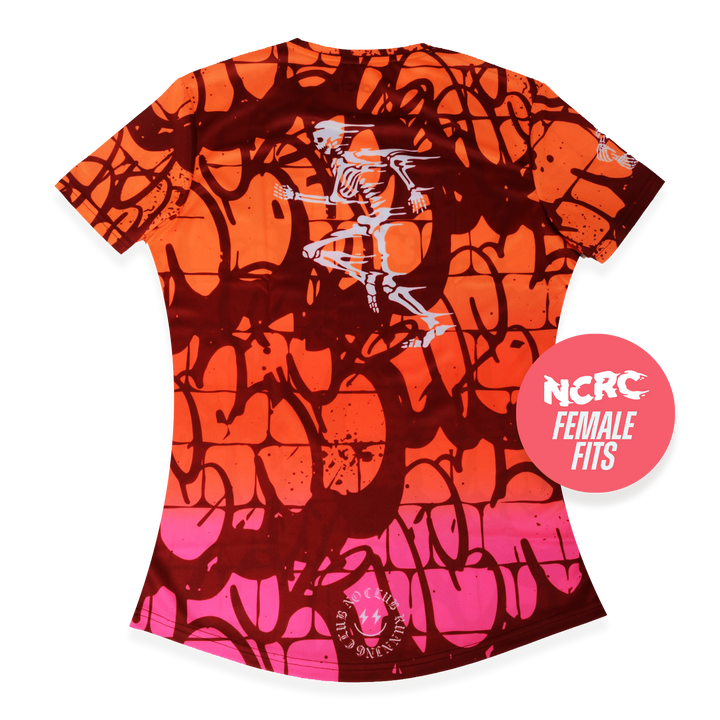 NCRC Female Fits: Brick By Brick - Short Sleeve Training Jersey - Blended Orange