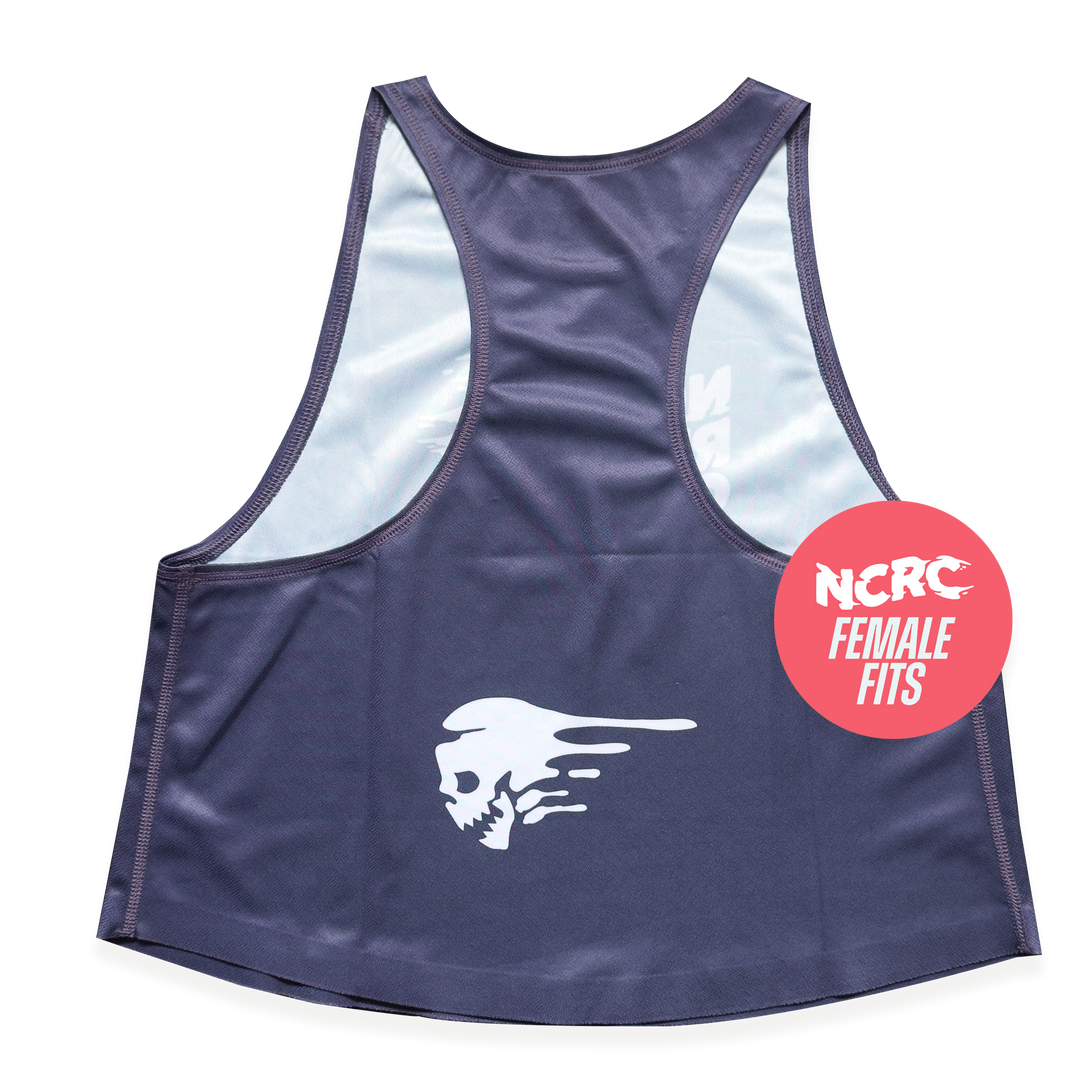 NCRC Essentials V3: Female Fits - Loose Crop Training Singlet - Purple Grape