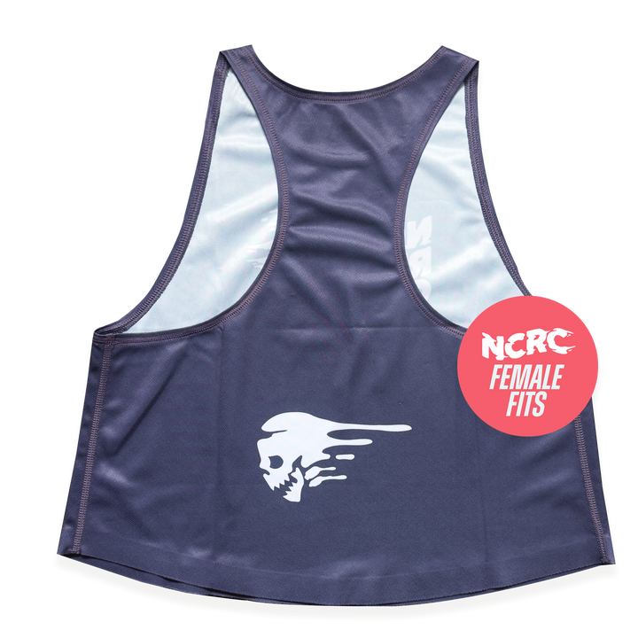 NCRC Essentials V3: Female Fits - Loose Crop Training Singlet - Purple Grape