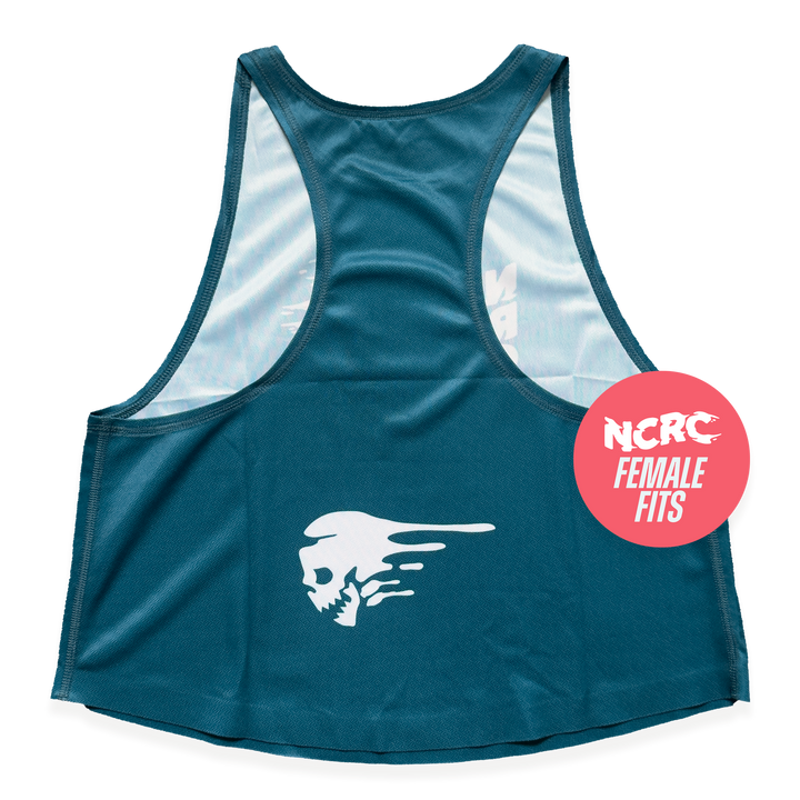 NCRC Essentials V3: Female Fits - Loose Crop Training Singlet - Teal