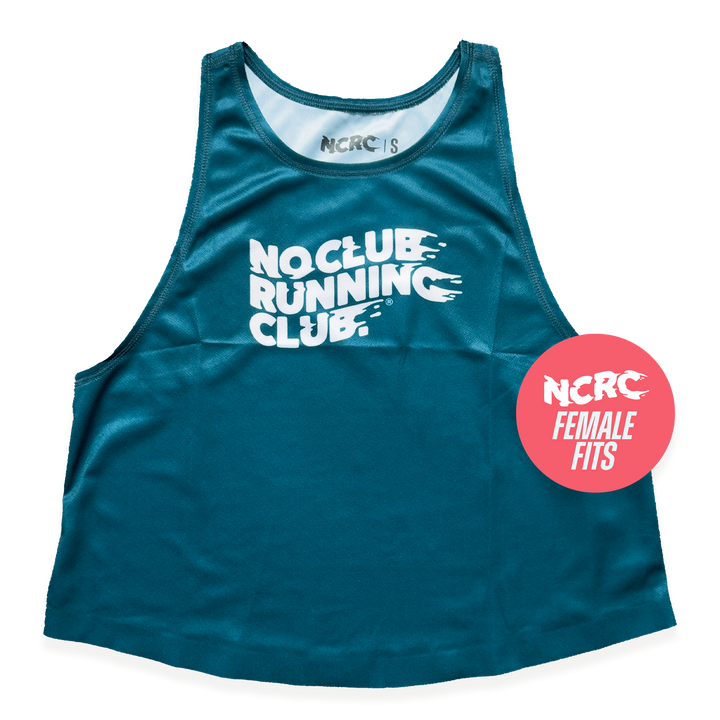 NCRC Essentials V3: Female Fits - Loose Crop Training Singlet - Teal