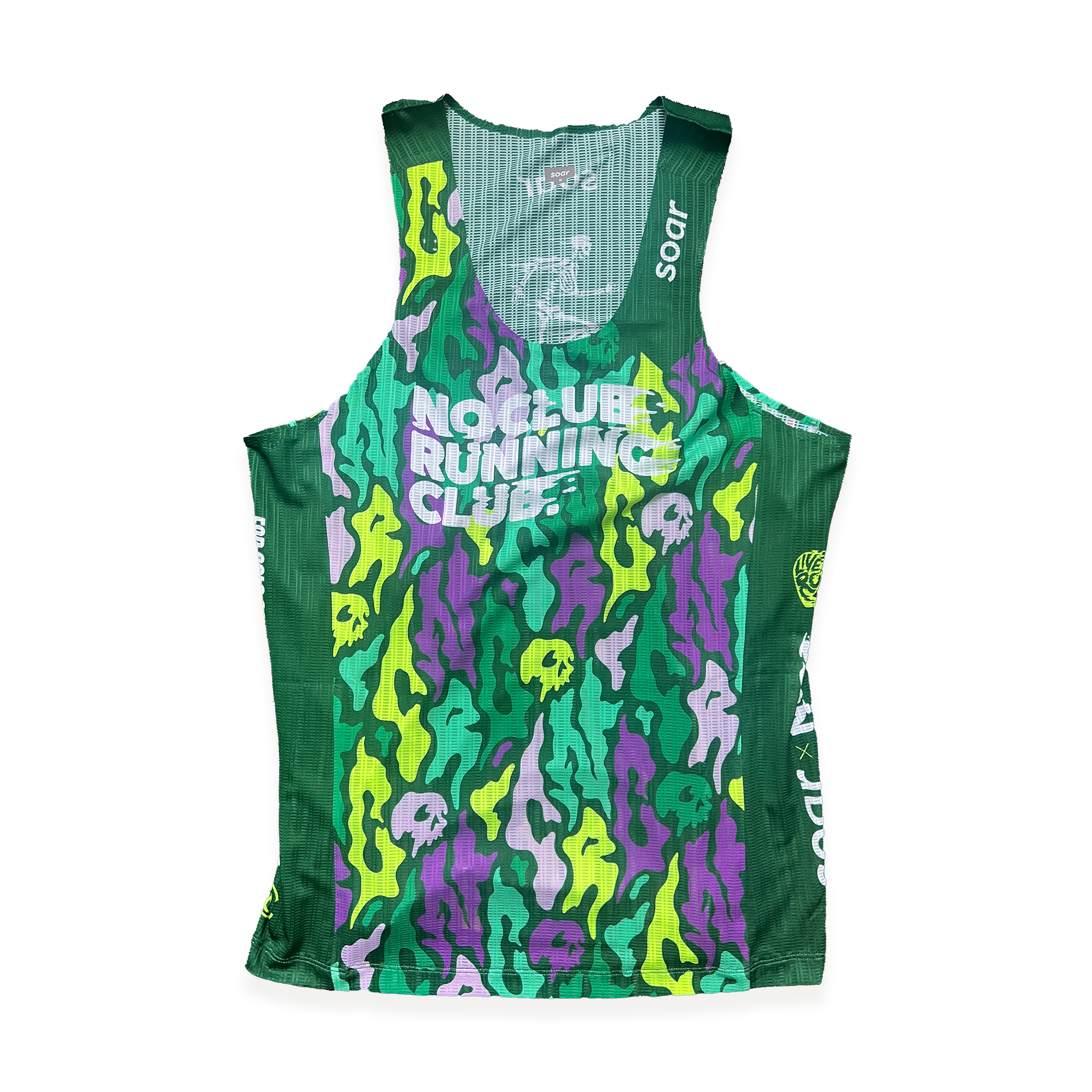 Unisex Fits - Soar x NCRC Racing Singlet Summer '23 - Forest Green/Purple/Lime/Mint