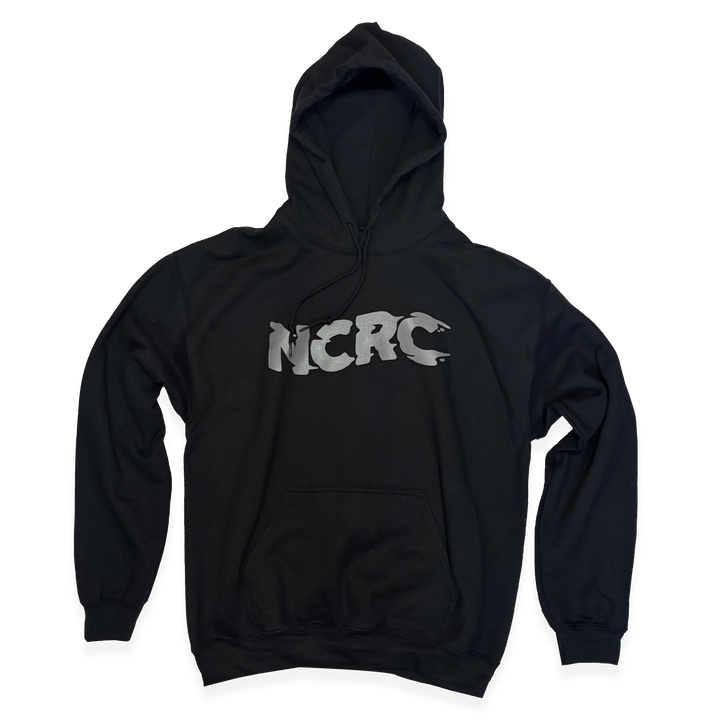 NCRC Unisex Fits:  ALL CAPS - DryBlend Pullover Hoodie - Black/Grey