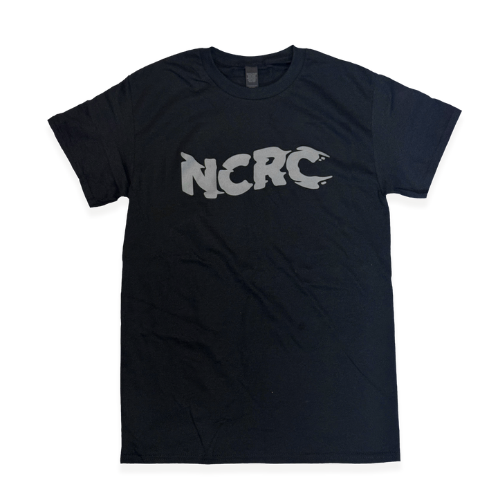 NCRC Unisex Fits:  ALL CAPS - 100% Cotton Lifestyle T-Shirt - Black/Grey