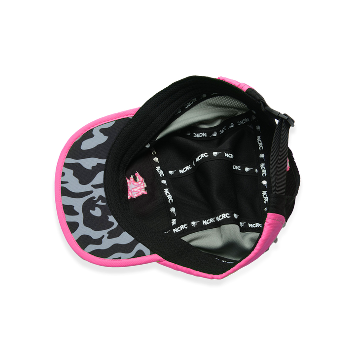 NCRC Headwear -  Short Peak Cap Summer '25 - Grey/Black/Magenta