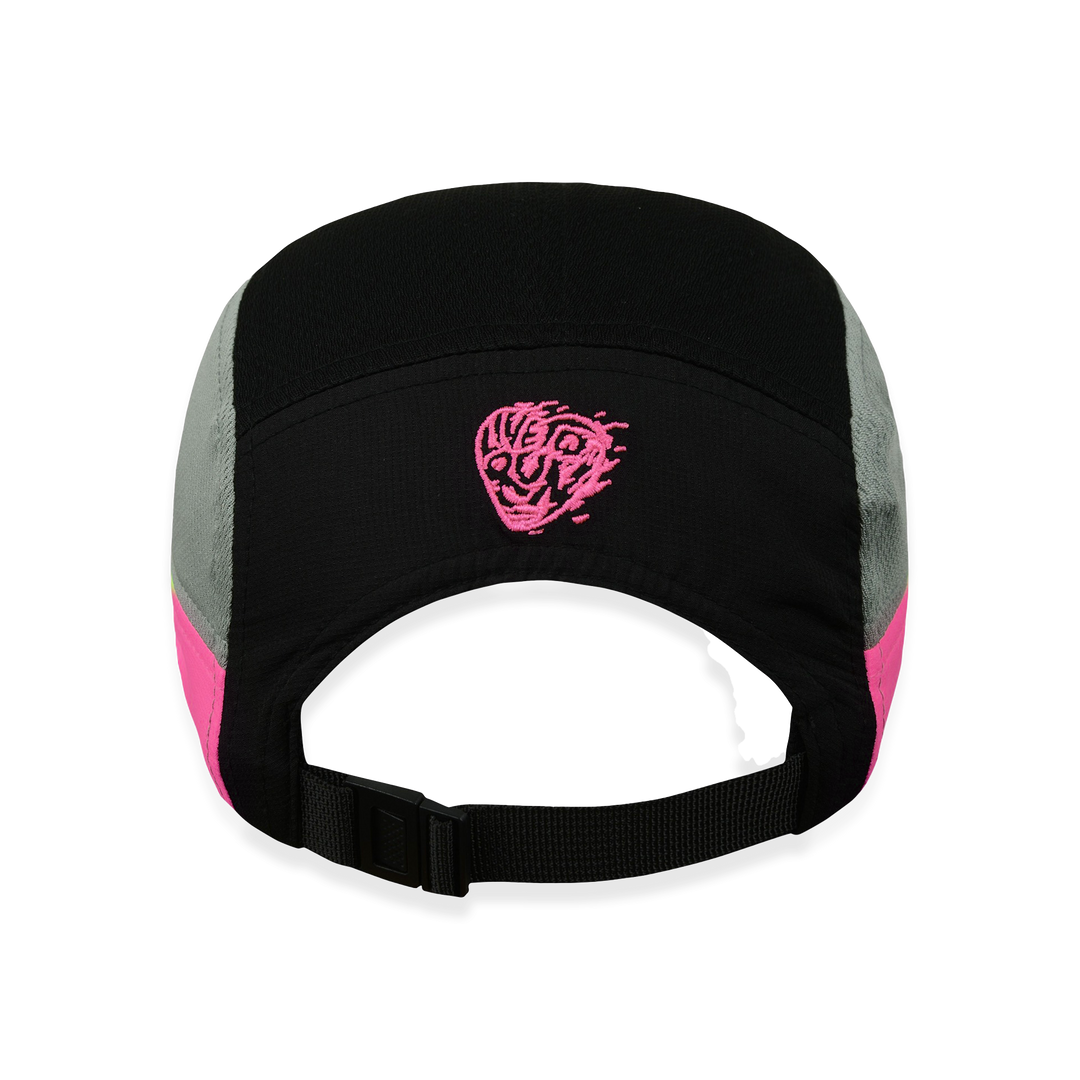 NCRC Headwear -  Short Peak Cap Summer '25 - Grey/Black/Magenta