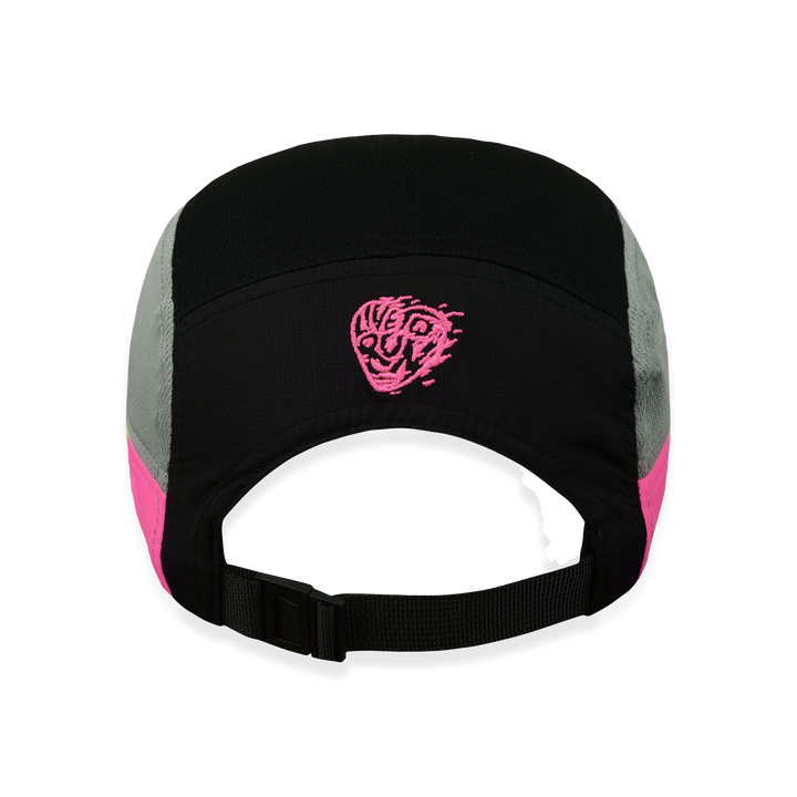 NCRC Headwear -  Short Peak Cap Summer '25 - Grey/Black/Magenta