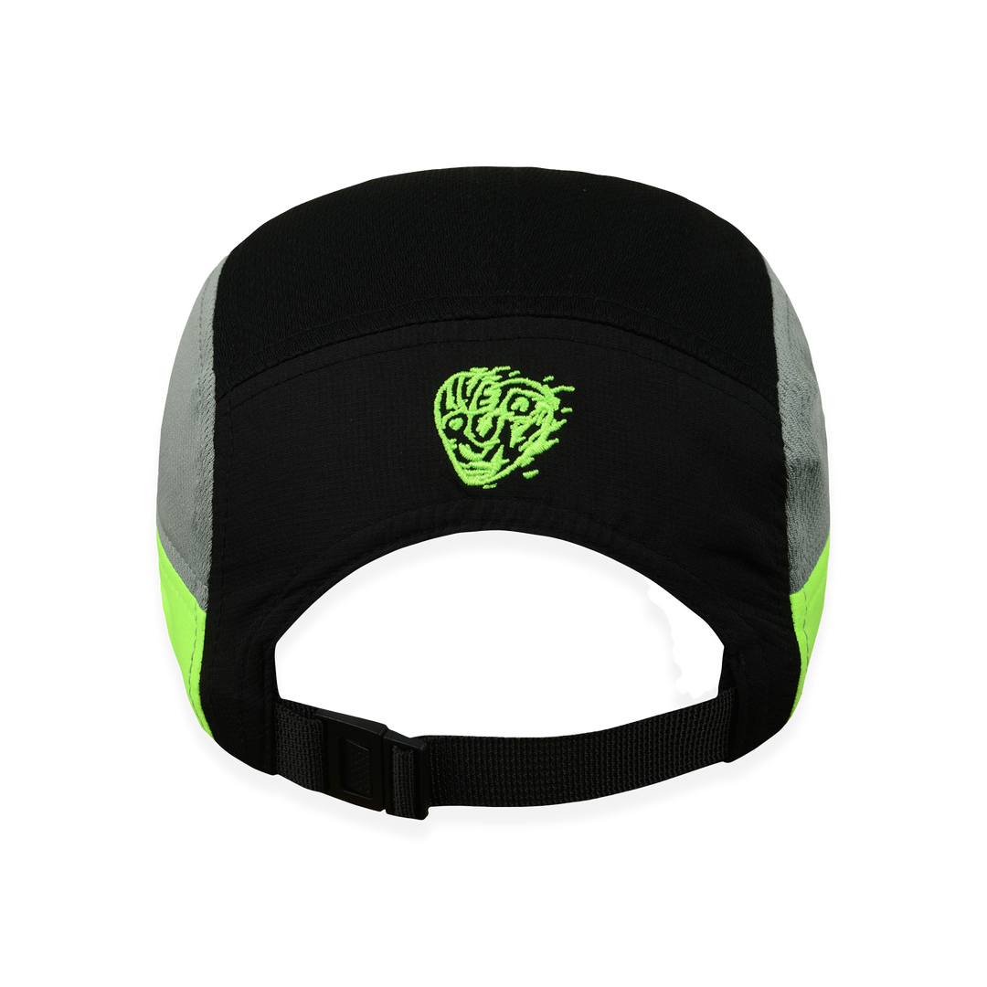 NCRC Headwear -  Short Peak Cap Summer '25 - Grey/Black/Volt Yellow