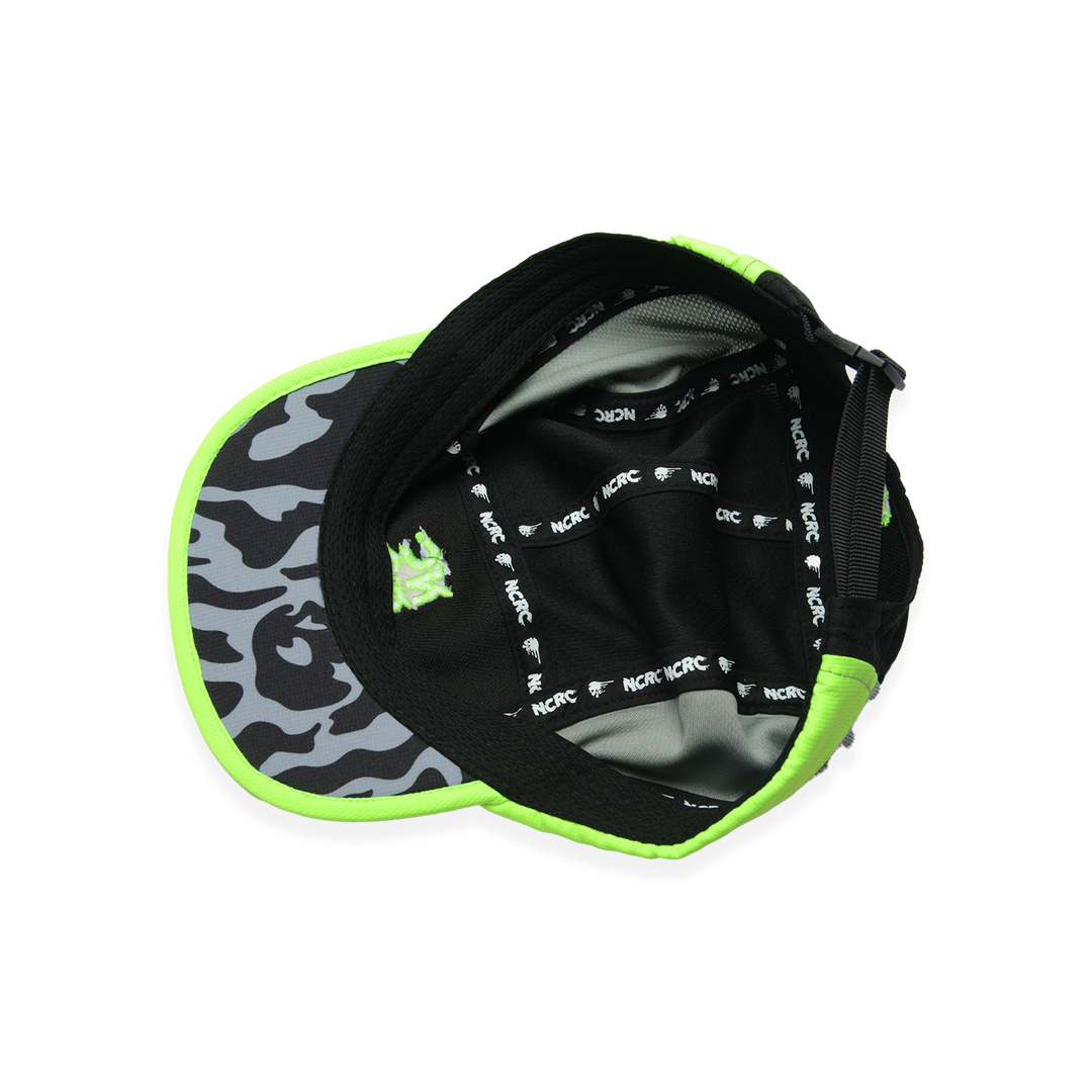 NCRC Headwear -  Short Peak Cap Summer '25 - Grey/Black/Volt Yellow