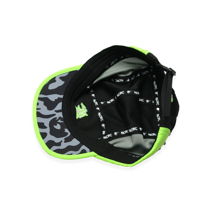 NCRC Headwear -  Short Peak Cap Summer '25 - Grey/Black/Volt Yellow