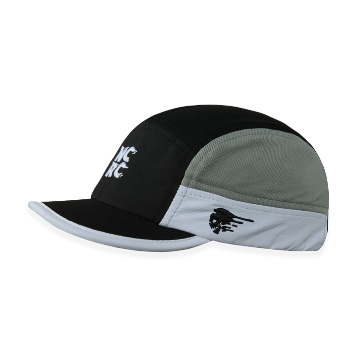 NCRC Headwear -  Short Peak Cap Summer '25 - Grey/Black/White