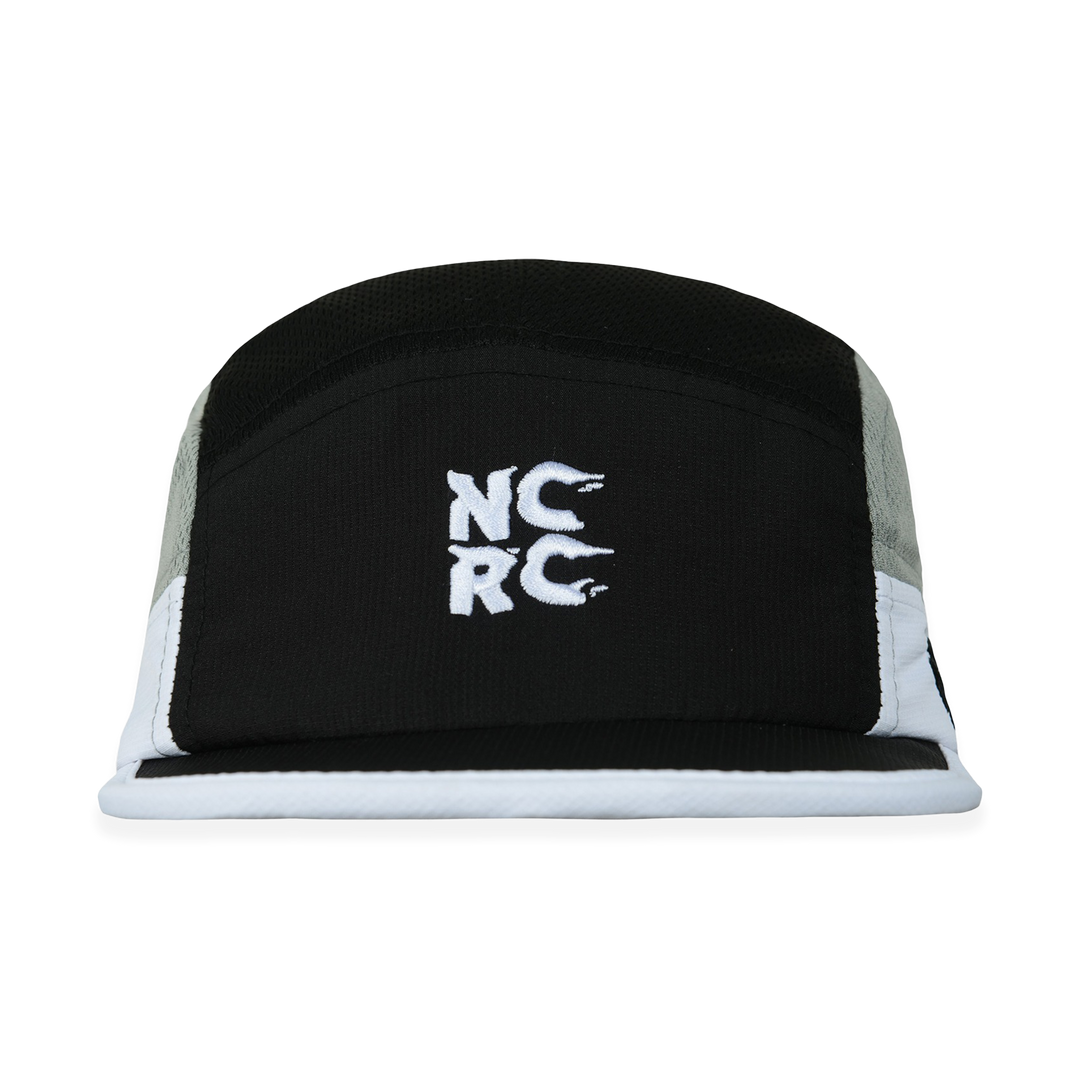 NCRC Headwear -  Short Peak Cap Summer '25 - Grey/Black/White