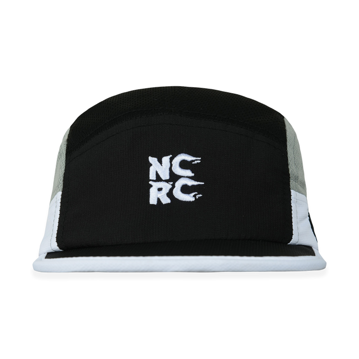 NCRC Headwear -  Short Peak Cap Summer '25 - Grey/Black/White