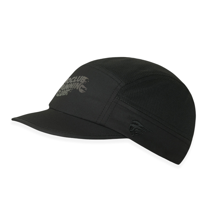 NCRC Headwear -  Pop Up Exclusives! Short Peak Cap Black On Black With Iridescent Branding