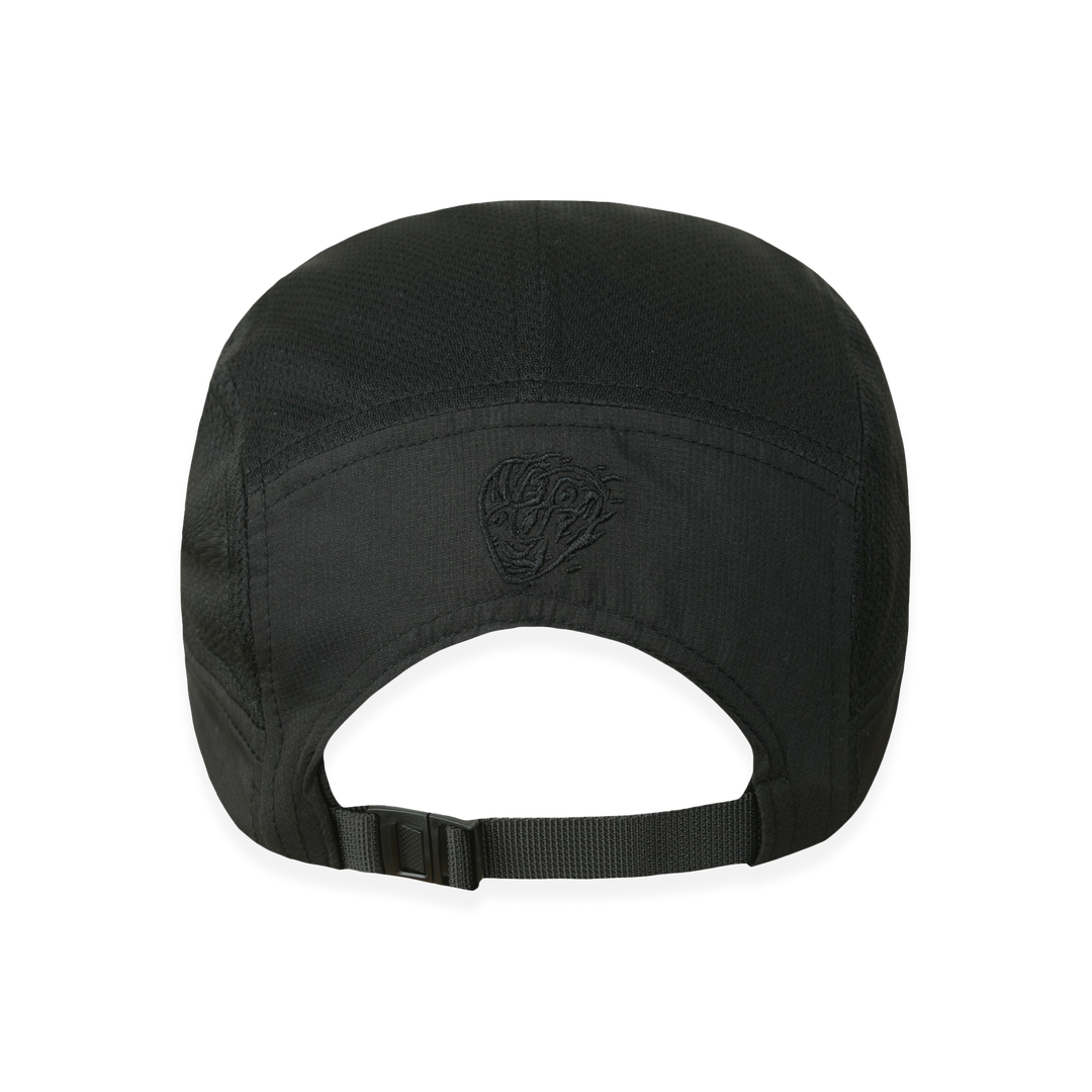 NCRC Headwear -  Pop Up Exclusives! Short Peak Cap Black On Black With Iridescent Branding