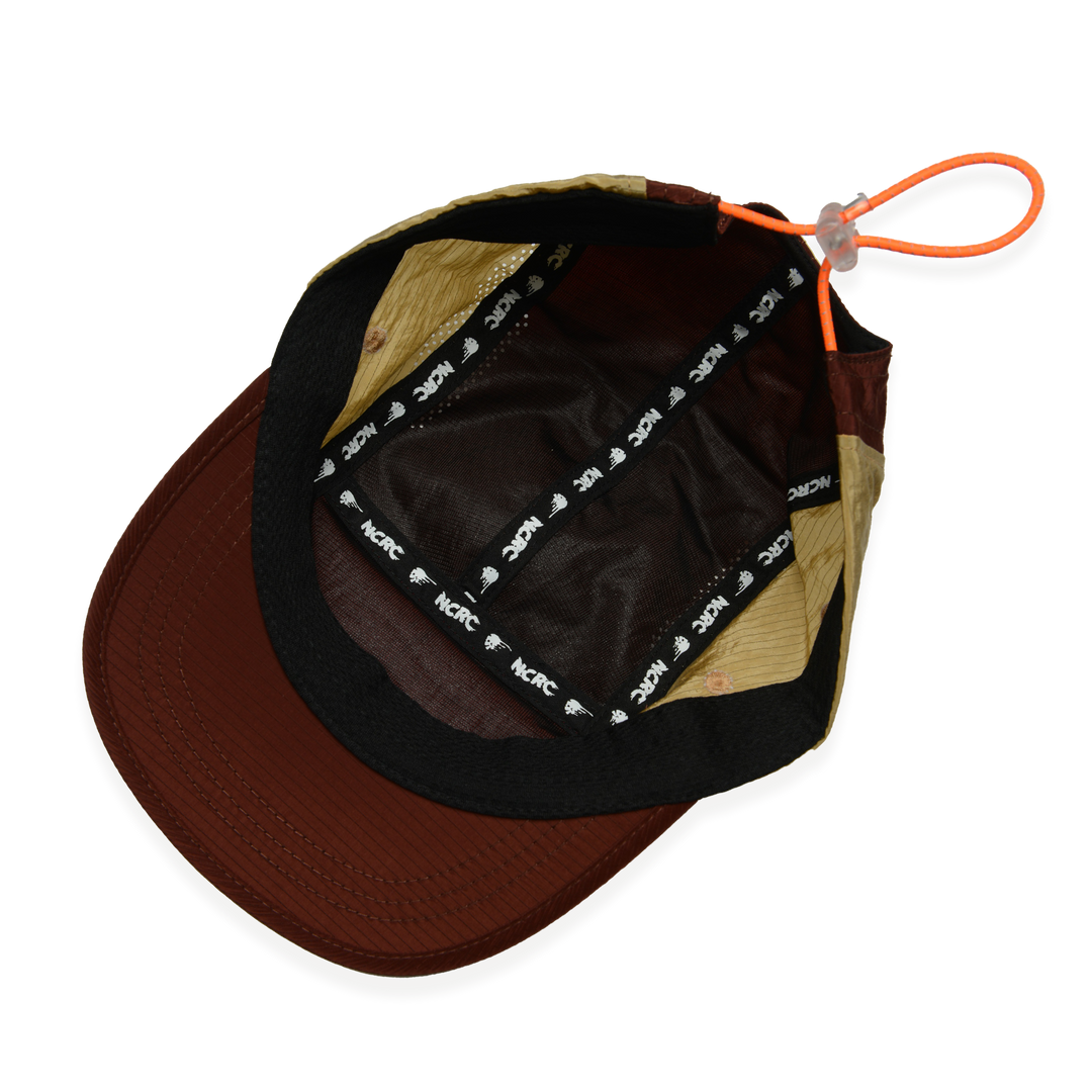 NCRC Headwear -  Lightweight Ripstop Cap Summer '26 - Burgundy/Cocoa/Coffee